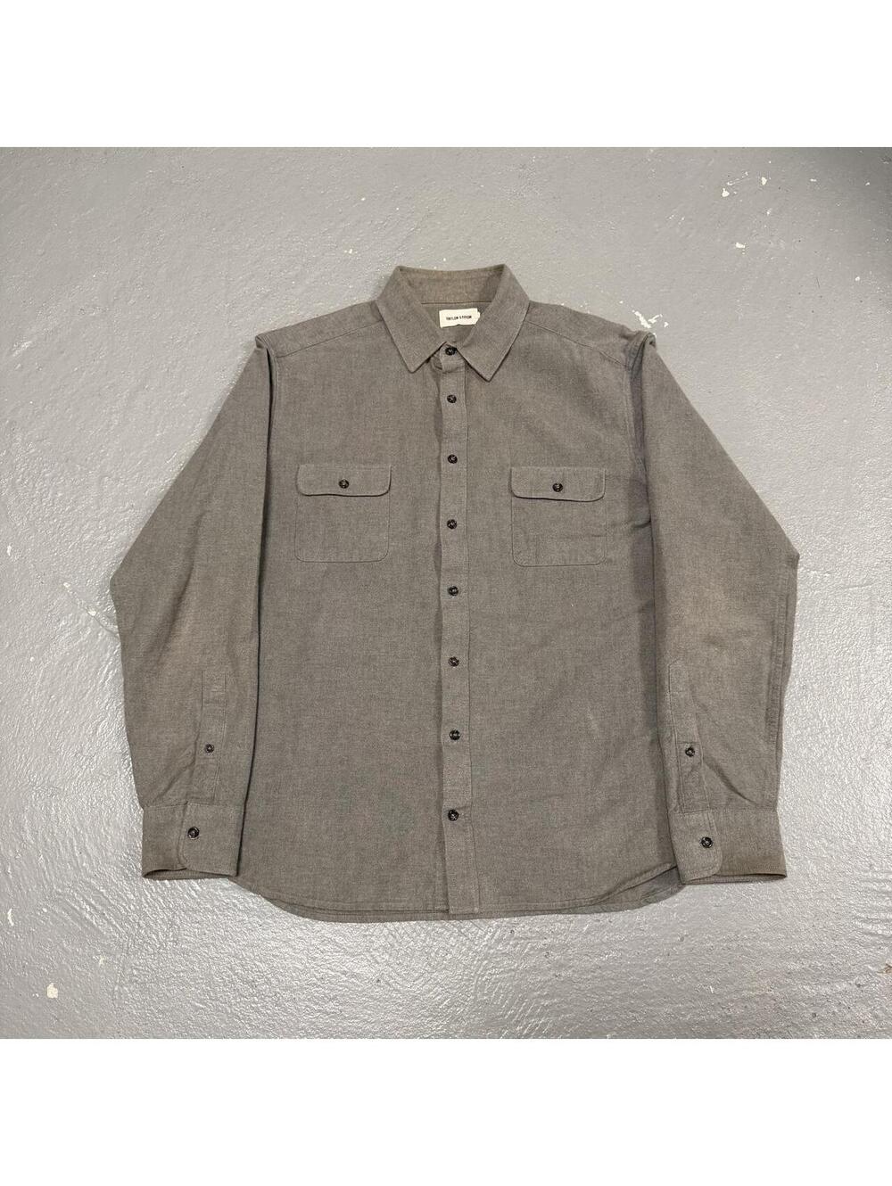 Taylor Stitch Double Front Pocket Utility Long Sleeve Button Up Shirt
